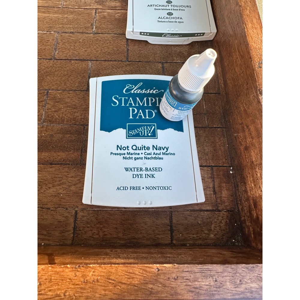 Stampin Up Not Quite Navy Classic Stampin Pad and Ink Refill Set 05110 Dye Ink
